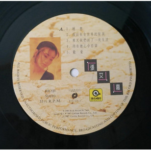 張艾嘉 細說 1987 Hong Kong Vinyl LP 香港版黑膠唱片 Sylvia Chang *READY TO SHIP from Hong Kong***